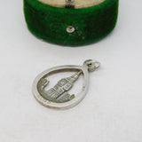 Sterling Silver Big Ben Avon Charm Pendant Vintage c1970