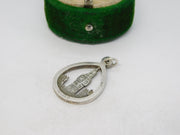 Sterling Silver Big Ben Avon Charm Pendant Vintage c1970