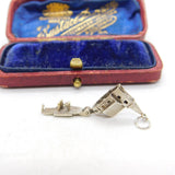 Sterling Silver Wedding Couple in the Church Charm Pendant Vintage c1970