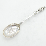 Victorian Silver Plated King Richard III Figural Serving Spoon Antique c1890s