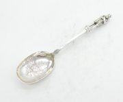 Victorian Silver Plated King Richard III Figural Serving Spoon Antique c1890s