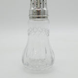 Sterling Silver Floral & Cut Glass Sugar Caster Vintage 1993 Birmingham