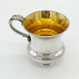 George III Old Sheffield Silver Plated Heraldic Christening Mug Antique c1800