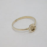 Sterling Silver Daisy Flower Dress Band Ring Vintage c1970 Size O 1/2