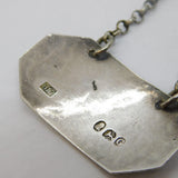 George III Sterling Silver Rum Decanter Label Antique 1802 London