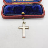 Sterling Silver Cross Charm Pendant Vintage c1970