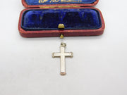 Sterling Silver Cross Charm Pendant Vintage c1970
