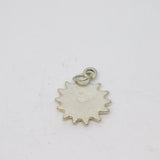 Sterling Silver Smiling Sunshine Charm Pendant Vintage c1970