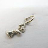 Sterling Silver Poodle Dog Charm Pendant Vintage c1970