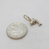 Sterling Silver Dolphin Charm Pendant Vintage c1970s