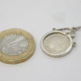Victorian Sterling Silver 1874 Threepence Coin Fob Pendant Antique