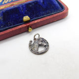 Sterling Silver Good Luck Horseshoe Charm Pendant Vintage c1970