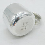 House of Lawrian Sterling Silver Floral Christening Mug Vintage 1979 London