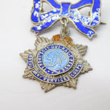 Sterling Silver Enamel Royal Army Service Corps Sweetheart Brooch Antique