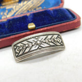 Soviet Union Sterling Silver Brooch Cross Form Vintage c1970 KK8