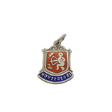 Sterling Silver Enamel Sagittarius Zodiac Charm Pendant Vintage c1970