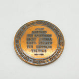 WW1 Bronze 'Nach Paris 1914' Anti-War German Zeppelin Victims Medal Antique
