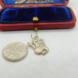 Sterling Silver Bagpipes Miniature Charm Pendant Vintage c1970