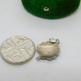 Sterling Silver Colourful Enamel Peacock Charm Pendant Vintage c1970