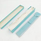 Tiffany & Co. Blue Card Long Form Jewellery Box & Pouch Vintage c1950