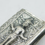 19th Century Anglo-Indian Sterling Silver Vesta Case Antique c1880s