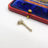 Sterling Silver Gold Club Driver Charm Pendant Vintage c1970