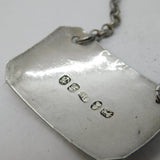 George IV Sterling Silver Sherry Decanter Label Antique 1829 Birmingham