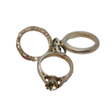 Sterling Silver Wedding & Engagement Ring Charm Pendant Vintage c1970