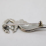 20th Century Silver Plated, Enamel, Paste Winged RAF Sweetheart  Brooch Antique