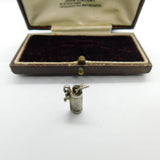 Sterling Silver Bag of Golf Clubs Charm Pendant Vintage c1970