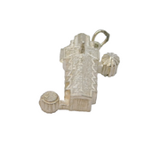 Sterling Silver European Building Charm Pendant Vintage c1970
