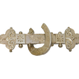 Victorian Sterling Silver Horseshoe Sweetheart Brooch Antique 1886 Birmingham