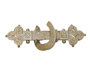 Victorian Sterling Silver Horseshoe Sweetheart Brooch Antique 1886 Birmingham
