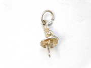 Sterling Silver Dancing Ballerina Charm Pendant Vintage c1970
