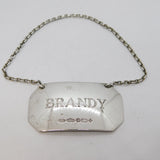 Sterling Silver Millenium Year Brandy Decanter Label Vintage 2000 Birmingham