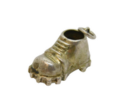 Sterling Silver Hiking Or Work Boot Charm Pendant Vintage c1970s