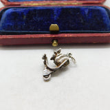 Sterling Silver Little Moped Charm Pendant Vintage c1970