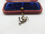 Sterling Silver Little Moped Charm Pendant Vintage c1970