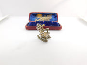 Sterling Silver Rocking Chair Charm Pendant Vintage c1970