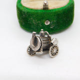 Sterling Silver Steam Engine Charm Pendant Vintage c1970