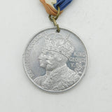 King George V White Metal Westminster Coronation Medal Antique 1911