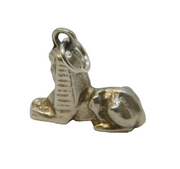 Sterling Silver Egyptian Sphinx Charm Pendant Vintage c1970s