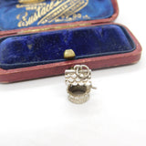 Sterling Silver Wishing Well Good Luck Charm Pendant Vintage c1970