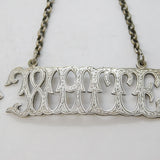 19th Century Pair of Sterling Silver 'Red' & 'White' Wine Decanter Labels c1880s