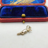 Sterling Silver Fun Little Woodpecker Bird Charm Pendant Vintage c1970
