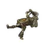Sterling Silver Viking Warrior Charm Pendant Vintage c1970