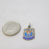 Sterling Silver LLandudno Enamel Charm Pendant Vintage c1970