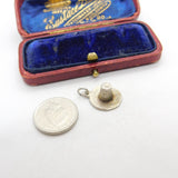 Sterling Silver Pilgrims Hat Charm Pendant Vintage c1970