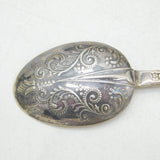 Asprey Boxed Britannia Silver Floral Picture Back Teaspoons Antique 1936 London