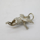 Sterling Silver Cherub Charm Pendant Vintage c1970s